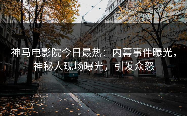 神马电影院今日最热：内幕事件曝光，神秘人现场曝光，引发众怒